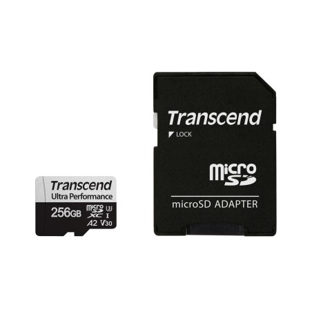 TRANSCEND MicroSDXC karta 256GB 340S, UHS-I U3 A2 Ultra Performace 160/125 MB/s