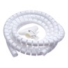 CONNECT IT trubice pro vedení kabelů WINDER, 2,5m x 20mm, bílá (organizér kabelů)
