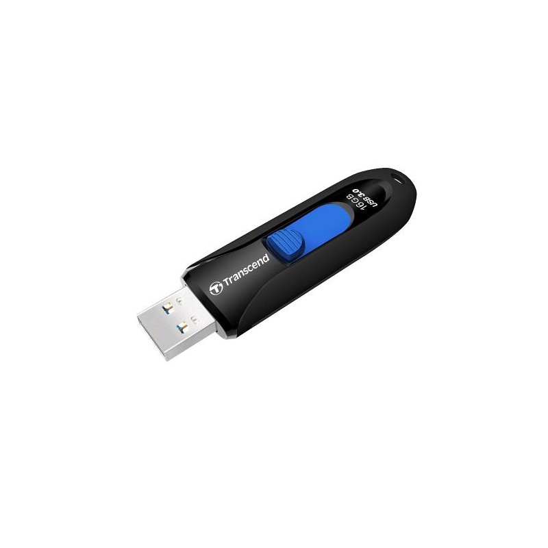TRANSCEND USB Flash Disk 16GB JetFlash®790, USB 3.1 (R:90/W:12 MB/s) černá/modrá