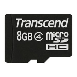 TRANSCEND MicroSDHC karta 8GB Class 4, bez adaptéru