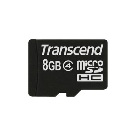TRANSCEND MicroSDHC karta 8GB Class 4, bez adaptéru