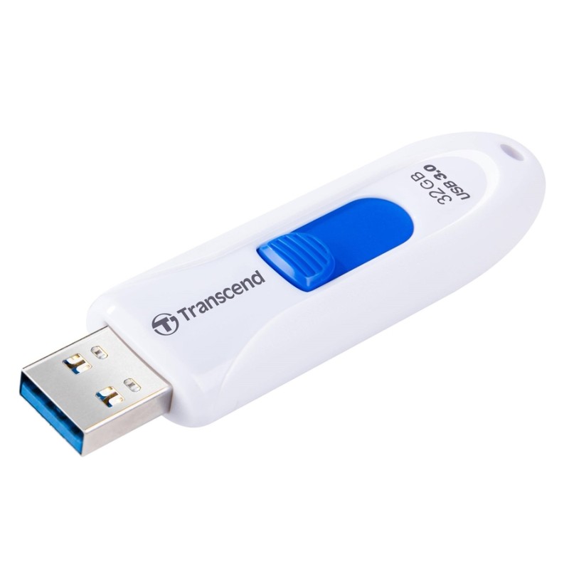 TRANSCEND Flash Disk 32GB JetFlash®790, USB 3.1 (R:90/W:25 MB/s) bílá/modrá