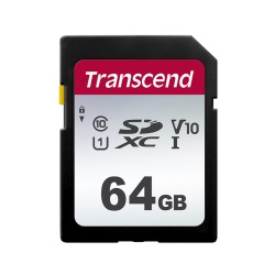 TRANSCEND SDXC karta 64GB 300S, UHS-I U3 V10 (R:100/W:25 MB/s)