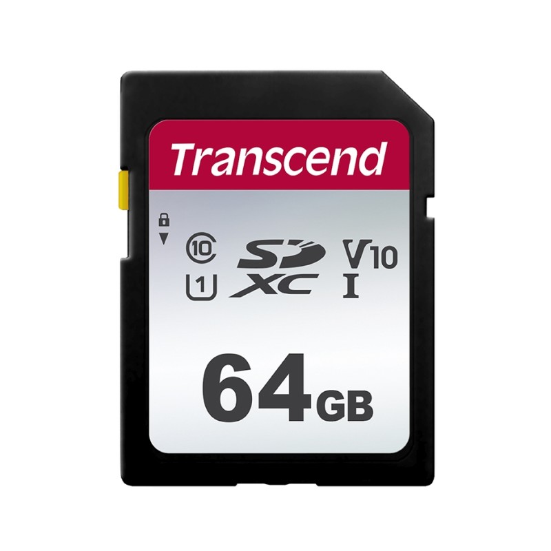 TRANSCEND SDXC karta 64GB 300S, UHS-I U3 V10 (R:100/W:25 MB/s)