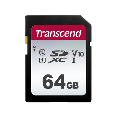TRANSCEND SDXC karta 64GB 300S, UHS-I U3 V10 (R:100/W:25 MB/s)
