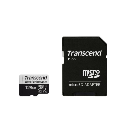TRANSCEND MicroSDXC karta 128GB 340S, UHS-I U3 A2 Ultra Performace 160/125 MB/s