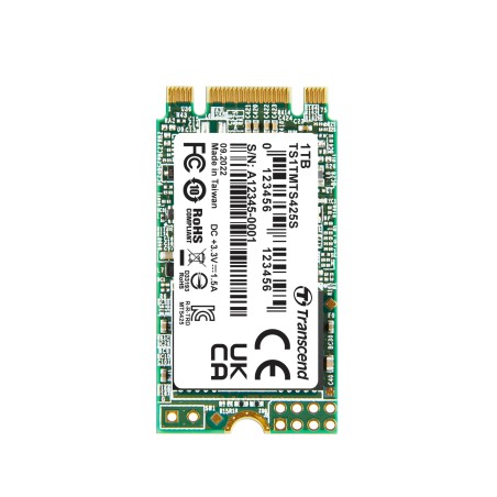 TRANSCEND SSD 425S 1TB, M.2 2242 SSD, SATA3 B+M Key, TLC