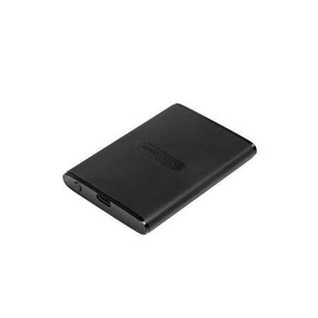 TRANSCEND externí SSD ESD270C 1TB, Portable, USB 3.1 Gen.2, Type C & A, two cables 520/460 MB/s, black/černá