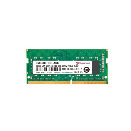 TRANSCEND SODIMM DDR4 16GB 3200MHz 1Rx8 2Gx8 CL22 1.2V