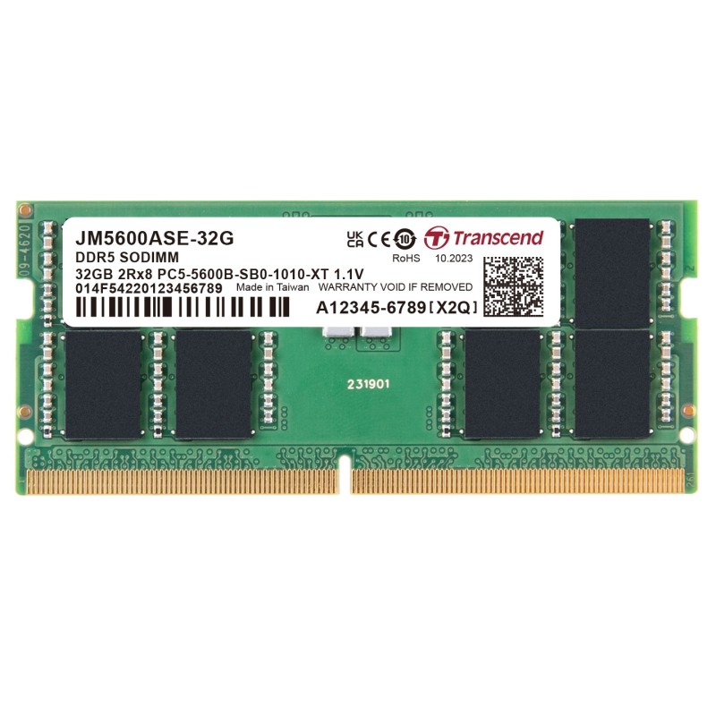 TRANSCEND SODIMM DDR5 32GB 5600MHz 2Rx8 CL46