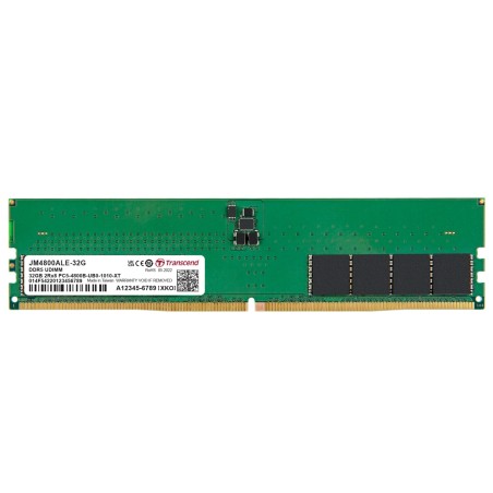 TRANSCEND DIMM DDR5 32GB 4800MHz JM 2Rx8 2Gx8 CL40 1.1V