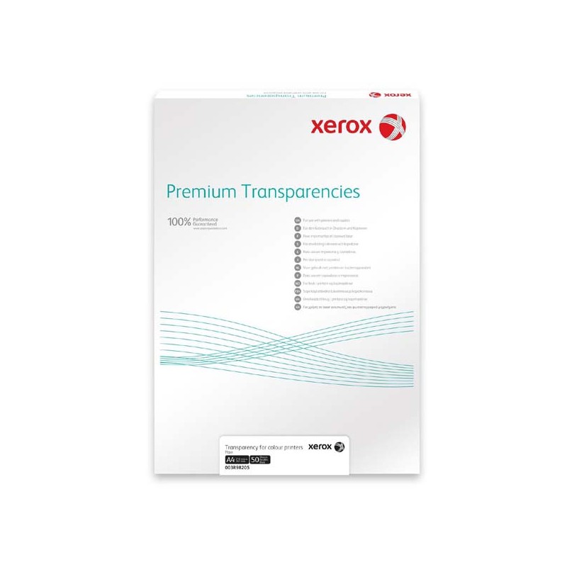 Xerox Papír Transparentní fólie - Transparency 100m A4 Plain - Digital Color (50 listů, A4)