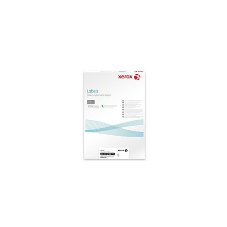 Xerox Papír - Bílé samolepicí štítky pro černobílý tisk - ostré rohy (Labels 4UP 105x148.5, 100 listů, A4)