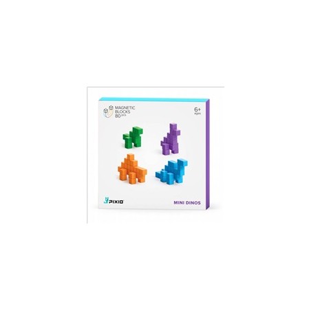 PIXIO Mini Dinos magnetická stavebnice