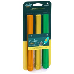 3Doodler náplň ECO-PCL pro 3D pero Start+ 75ks - oranžová, žlutá, zelená