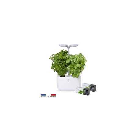 Véritable Exky SMART - Automatický květináč s regulací osvětlení, bílá + 2 bylinkové náplně