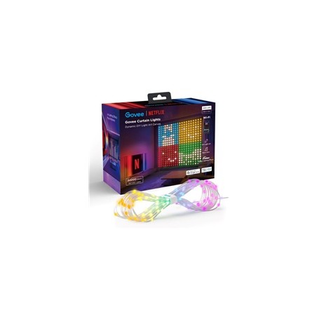 Govee Netflix RGBIC Curtain Light 400 LED - 1,5 x 1,5m