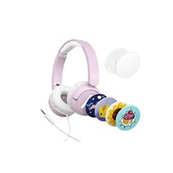 LAMAX SoundKid1 - náhlavní sluchátka - růžová