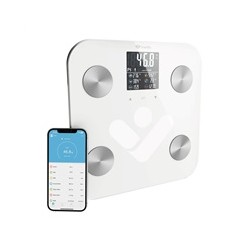 TrueLife FitShape S6 BT - Bioelektrická impedanční bluetooth váha - bílá