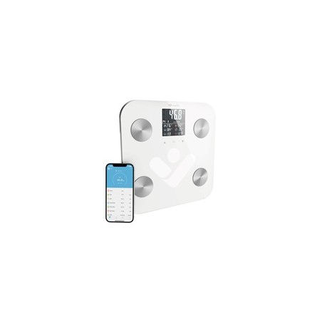 TrueLife FitShape S6 BT - Bioelektrická impedanční bluetooth váha - bílá