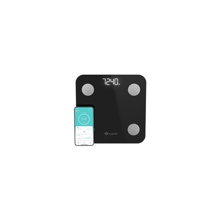 TrueLife FitScale W1 BT Black - bioelektrická impedanční bluetooth váha