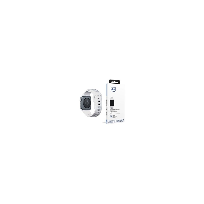 3mk řemínek Watch Strap pro Apple 42/44/45/49 mm White