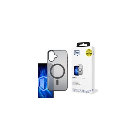 3mk ochranný kryt Frosty MagCase Black pro Apple iPhone 16 Plus
