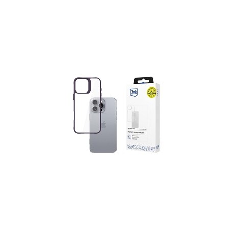 3mk ochranný kryt Satin Armor Case+ Purple pro Apple iPhone 16 Pro Max