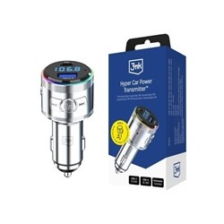 3mk Hyper Car Power Transmitter 48W QC PD PPS USB 1C1A Silver