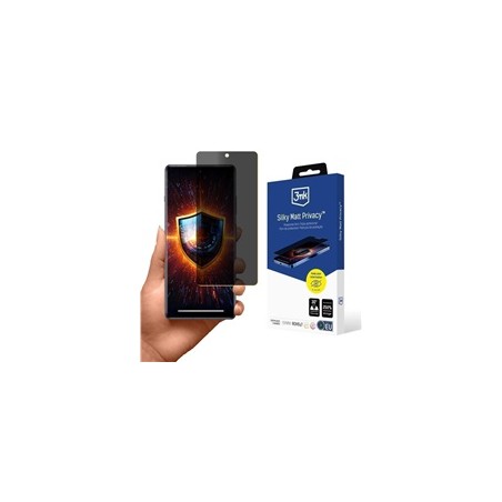 BAZAR - 3mk Silky Matt Privacy pro Samsung Galaxy S24 FE - Poškozený obal (Komplet)