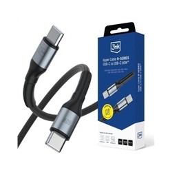 3mk kabel Hyper Cable N-SERIES C to C 2m 20V/3A 60W Black
