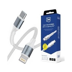3mk kabel Hyper Cable N-SERIES C to Lightning 1m 9V/2A 20W White