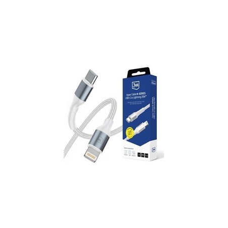 3mk kabel Hyper Cable N-SERIES C to Lightning 1m 9V/2A 20W White