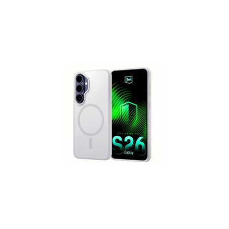 3mk ochranný kryt Smoke MagCase White pro Samsung Galaxy S26+