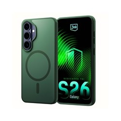 3mk ochranný kryt Smoke MagCase Green pro Samsung Galaxy S26+