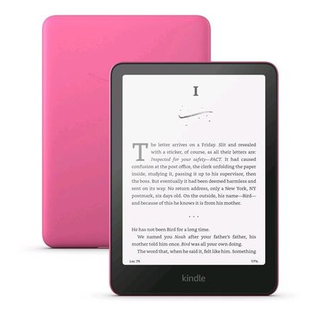 E-book Amazon Kindle Paperwhite 2024 (16 GB), raspberry, s reklamou