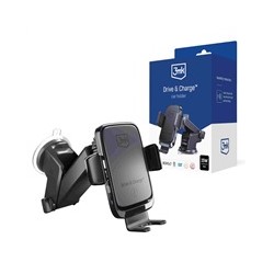 3mk držák do auta Drive & Charge, 15W bezdrátové nabíjení
