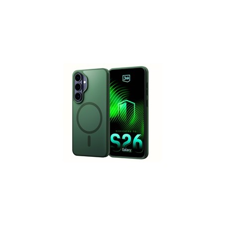 3mk ochranný kryt Smoke MagCase Green pro Samsung Galaxy S26