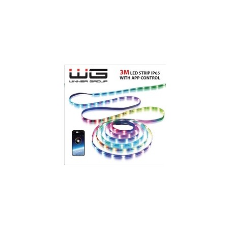 WG - Chytrý LED pásek WG18, 3 metry, s aplikaci, IP 65, USB-A