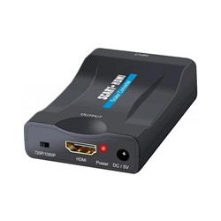 BAZAR - WG - Audio video konvertor SCART na HDMI, černá - Poškozený obal (Komplet)