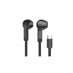 WG - Sluchátka s konektorem Type-C, Vortex Vibe, drátové, black