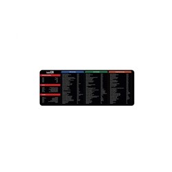 WG - Kancelářská podložka pod myš WG5 / Zkratky / 800x300x4mm / black
