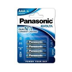 PANASONIC Alkalické baterie EVOLTA Platinum LR03EGE/4BP AAA 1,5V (Blistr 4ks)