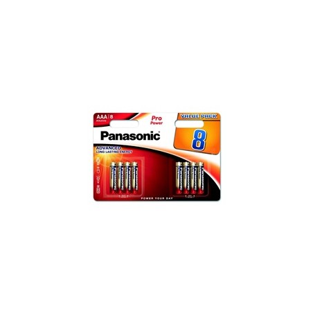 PANASONIC Alkalické baterie - Pro Power AAA 4+4F 1,5V balení - 8ks