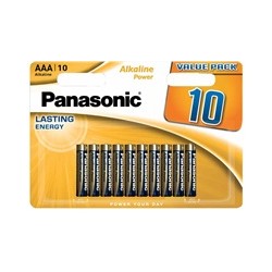 PANASONIC Alkalické baterie Alkaline Power LR03APB/10BW AAA 1,5V (Blistr 10ks)