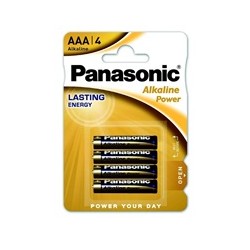 PANASONIC Alkalické baterie Alkaline Power LR03APB/4BP AAA 1,5V (Blistr 4ks)