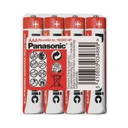 PANASONIC Zinkouhlíkové baterie Red Zinc R03RZ/4P AAA 1,5V (shrink 4ks)
