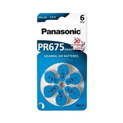 PANASONIC Zinkovzduchová baterie PR-675(44)/6LB AA 1,2V (Blistr 4ks)