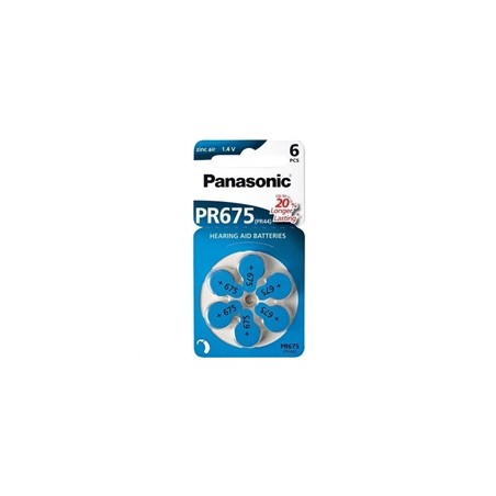 PANASONIC Zinkovzduchová baterie PR-675(44)/6LB AA 1,2V (Blistr 4ks)