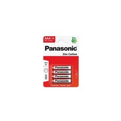 PANASONIC Zinkouhlíkové baterie Red Zinc R03RZ/4BP EU AAA 1,5V (Blistr 4ks)